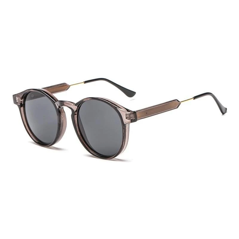 First-Class Claude Round Transparent Sunglasses Original Design