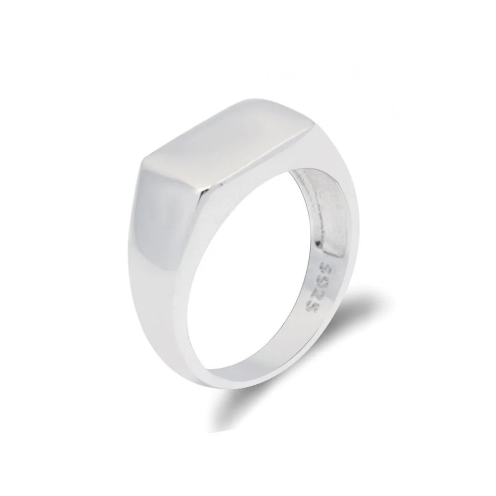 Minimalist Noah 925 Sterling Silver Signet Ring Efficient
