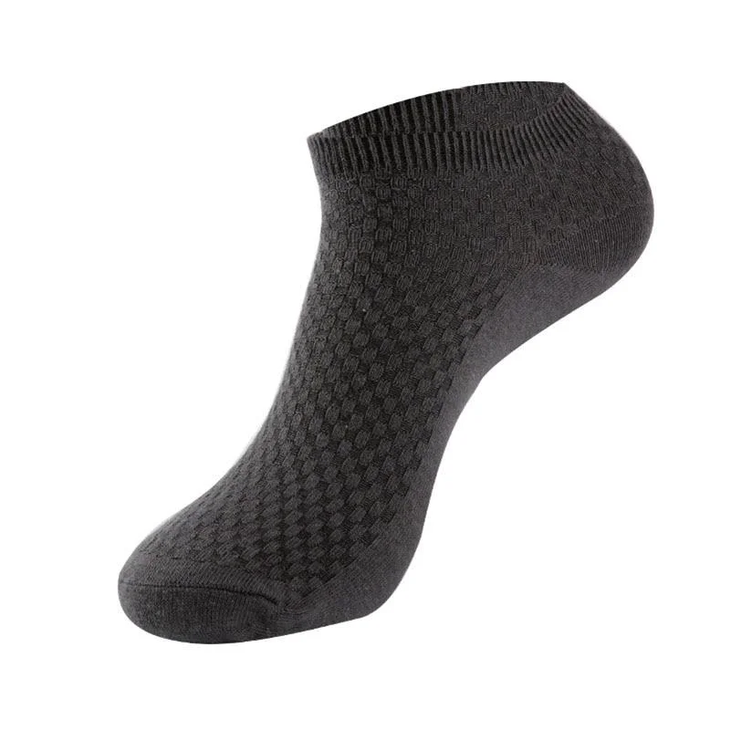 Casual Low Bamboo Fiber Ankle Socks 5 pairs Set Durable