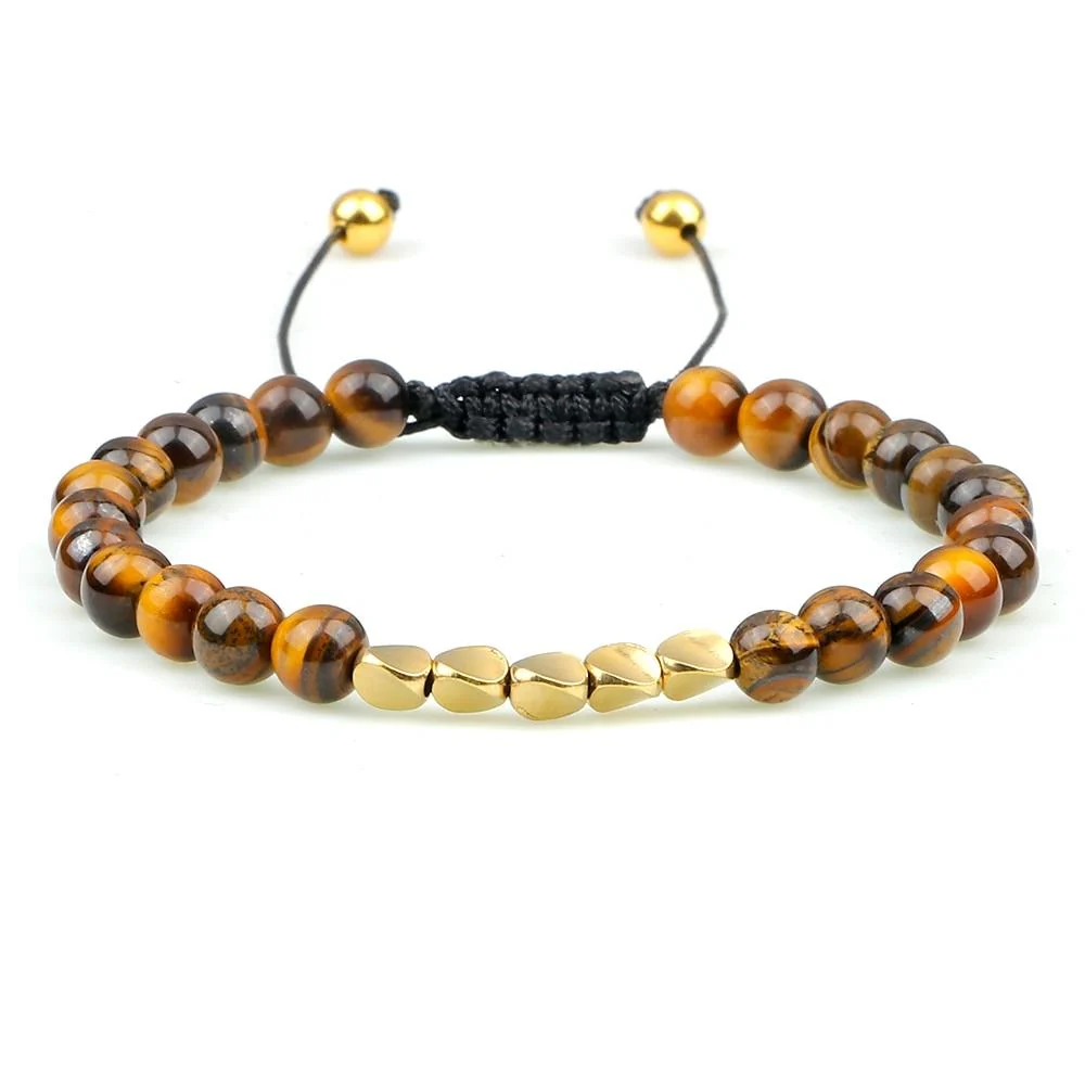 Contemporary Atrani Tiger Eye Beaded Bracelet High-Performance