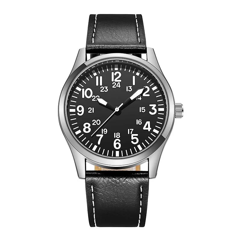 Powerful Yves Classic Pilot Watch With Leather Strap Environmentally Friendly