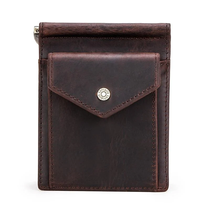 Contemporary Federico Cow Leather Money Clip Wallet RFID High-Grade