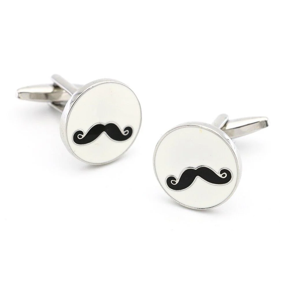 Organic Movember Gemelos bigote plateados Versatile