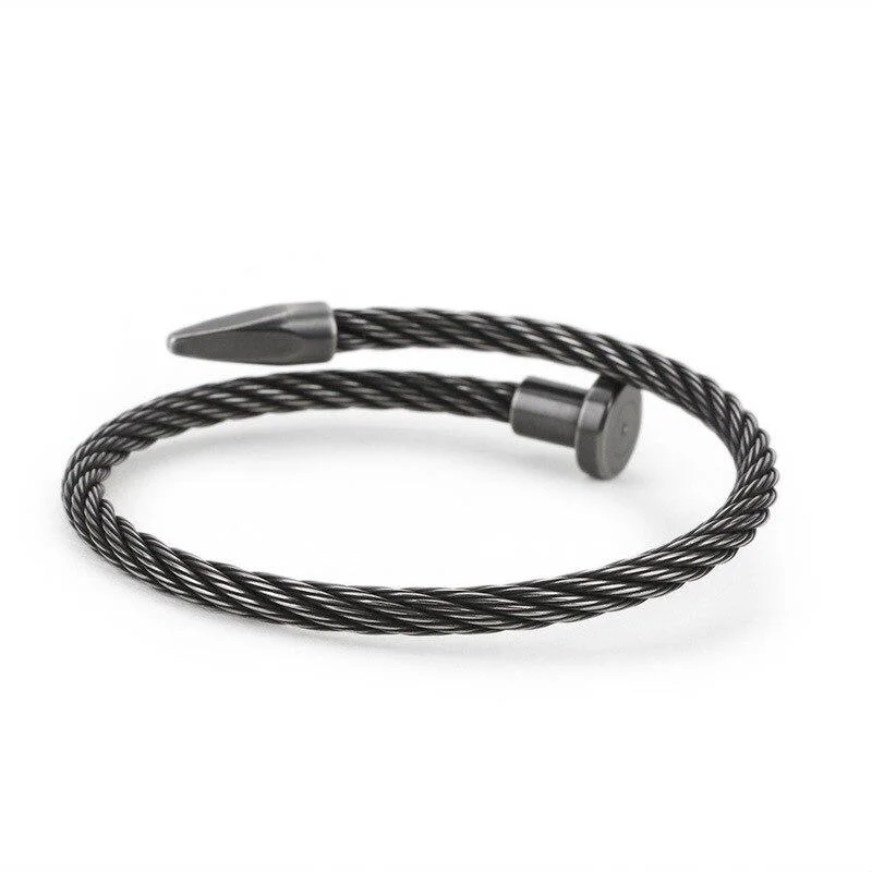 Exceptional Lars Pulsera de metal Nail Light Recyclable