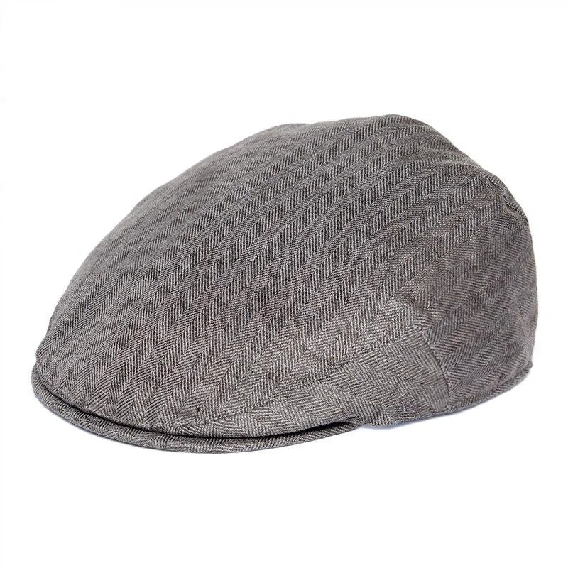 Authentic Herringbone Lino Ivy Gorra High-Grade