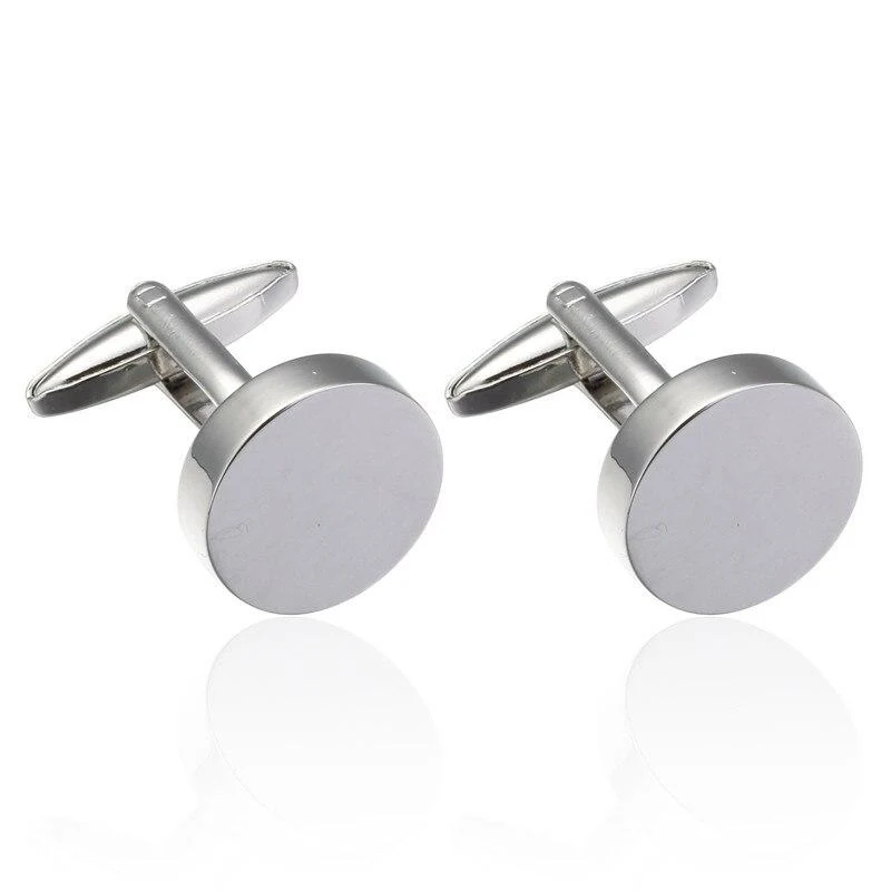 Smooth Gemelos minimalistas circulares en blanco Genuine
