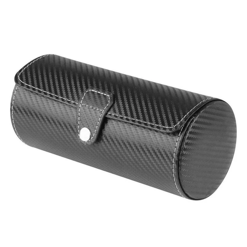Selected Noah Carbon Look 3 Slots Watch Roll Case Expertly Made