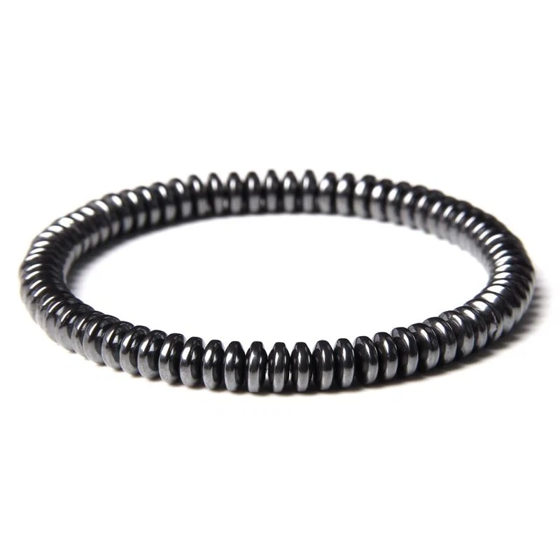 User-Friendly Manarola Pulsera geométrica de cuentas de hematites Easy-to-Use