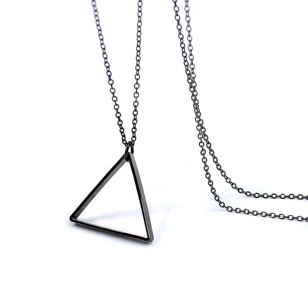 Top-Quality Collar con colgante triangular minimalista Optimized