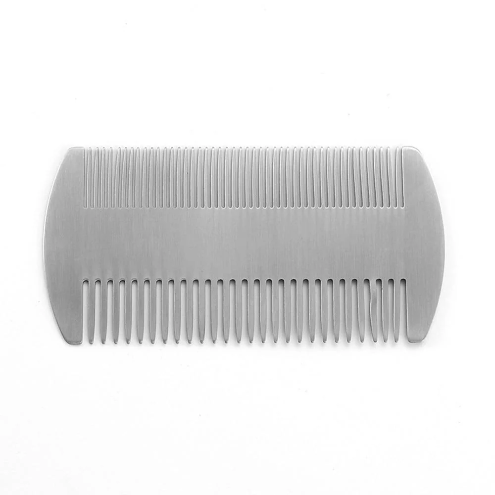 Reusable Double-Sided Stainless Steel Beard Comb Comfortable