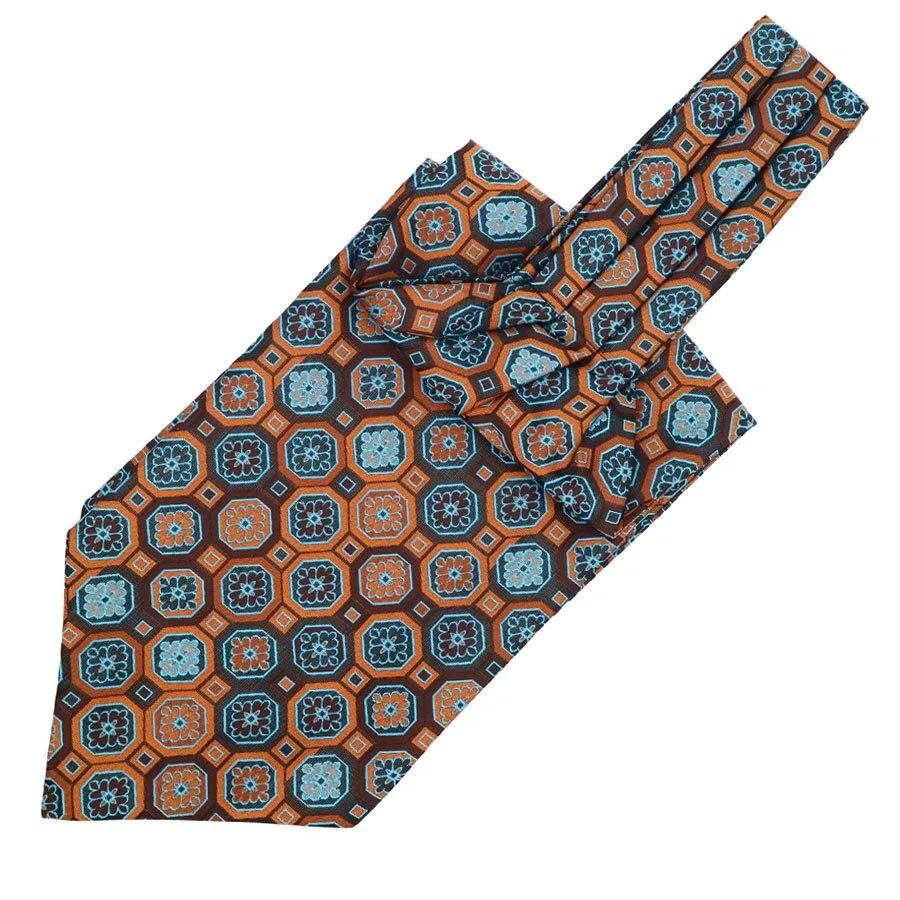 Enhanced Geometric Boho Ascot Tie Exclusive