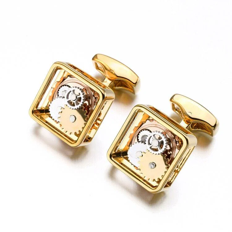 Reliable Automatic Movement Square Cufflinks Elegant