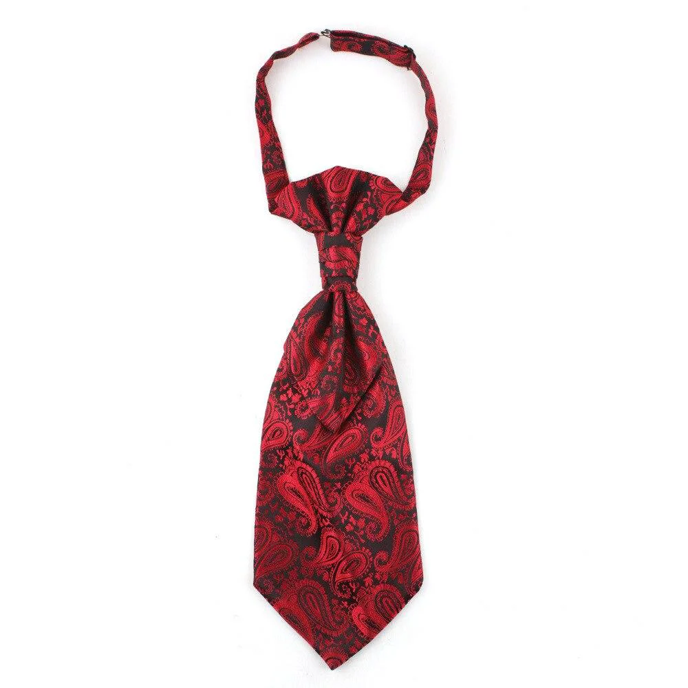 Reusable Paisley Ascot Tie Pre-Tied World-Class