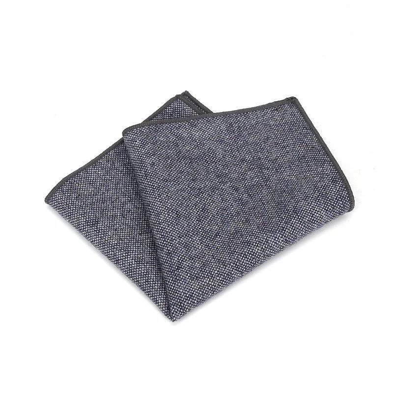Detailed Gordon Solid Wool Pocket Square Convenient