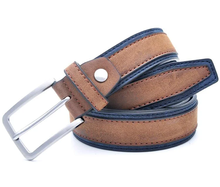 Effective Armando Two Tone Leather Belt Elegant
