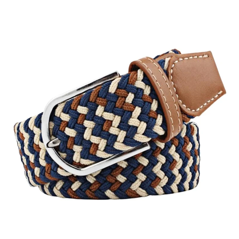 Original Design Giuseppe Braided Bicolor Elastic Belt Next-Generation