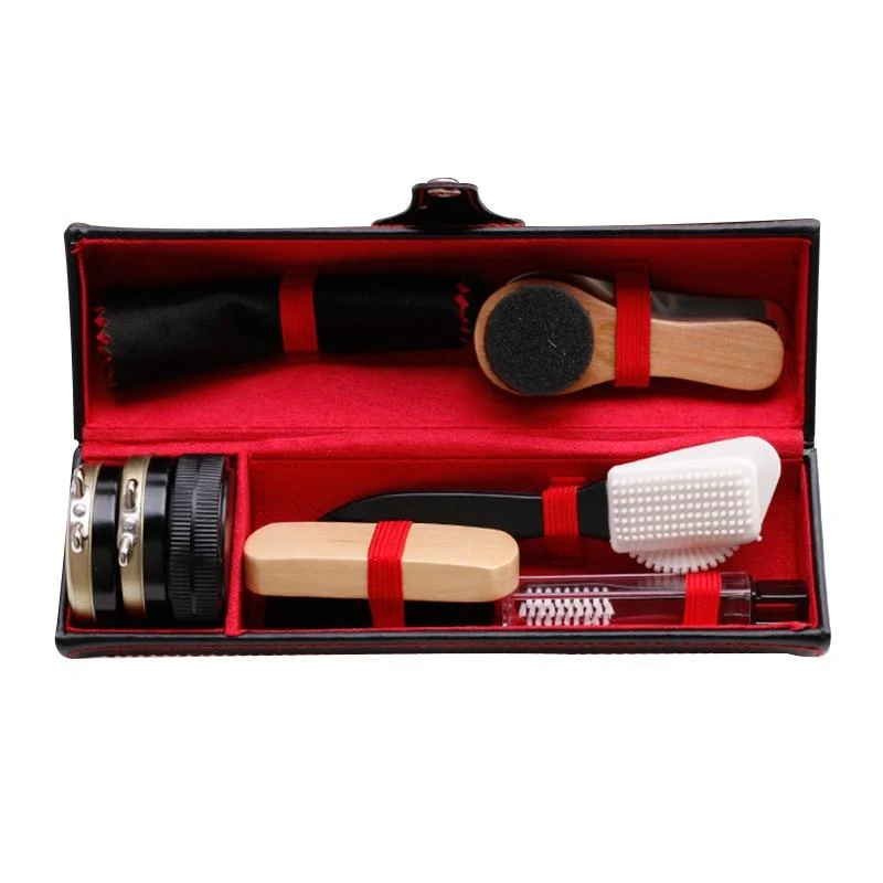 Secure Leather Shoe Shine Cleaning Set 9pcs Proven