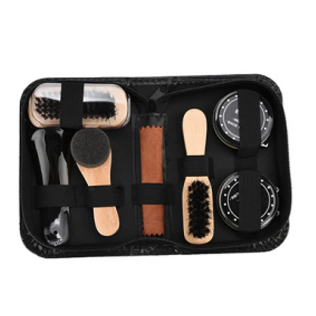 Responsible Leather Shoe Care Polish Travel Set 8 Pcs Soft