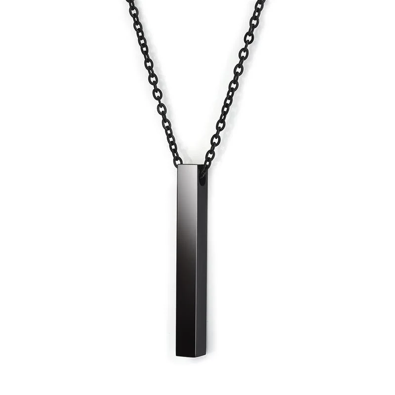 Soft Claudius Minimal Steel Pendant Necklace Excellent