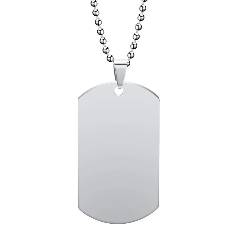 Elegant Dog Tag 316L Stainless Steel Pendant Necklace Outstanding