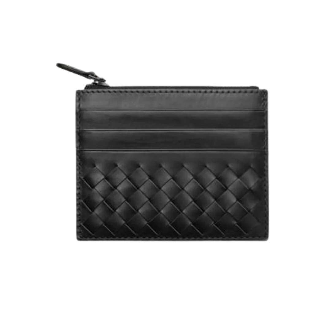 Superior Antonio Sheepskin Leather Zipped Card Holder RFID Fast
