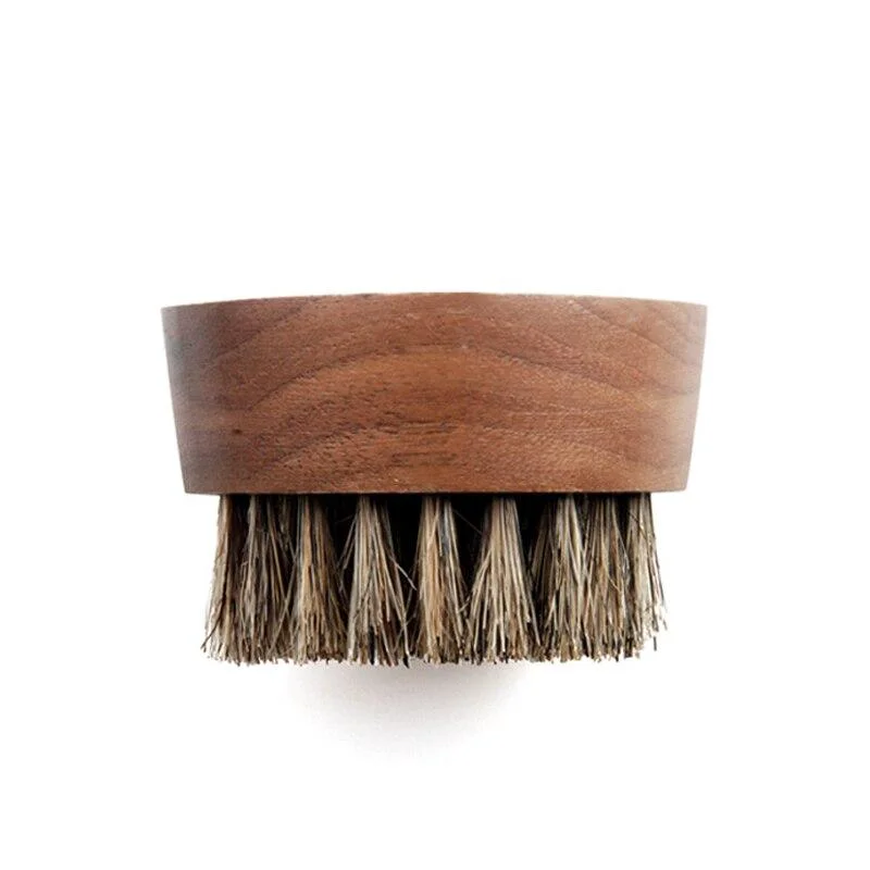 Selected Walnut Wood Boar Bristle Beard Brush Recyclable