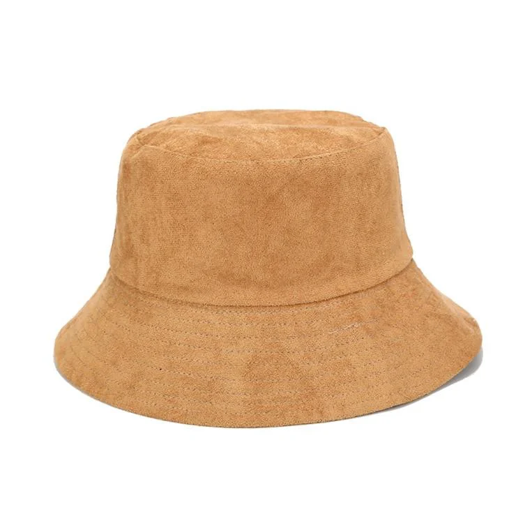 High-Grade Suede Bucket Hat Detailed
