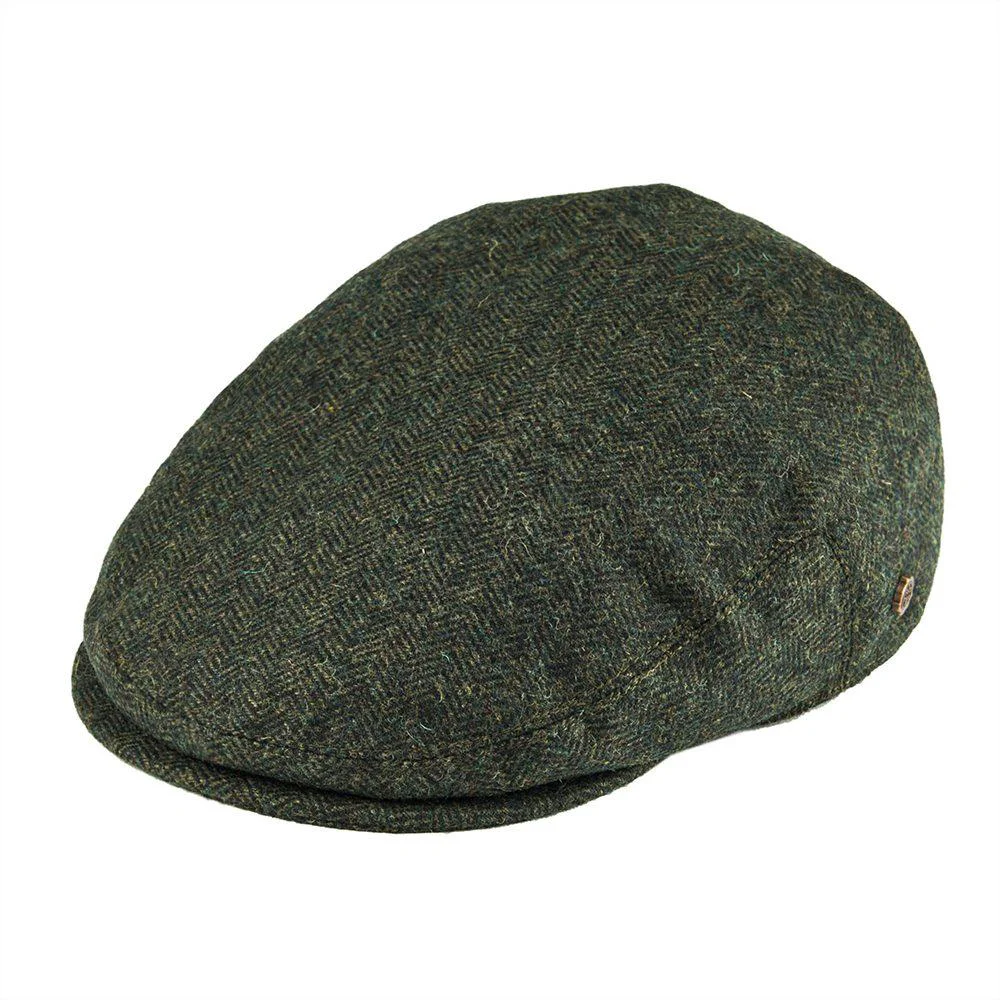 Smart Herringbone Irish Flat Cap High-Performance