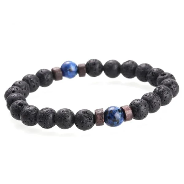 Refined Lava Rock Bracelet First-Class