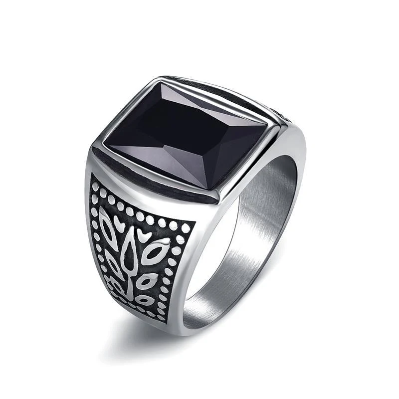 Selected Aplha Stone Signet Ring Outstanding