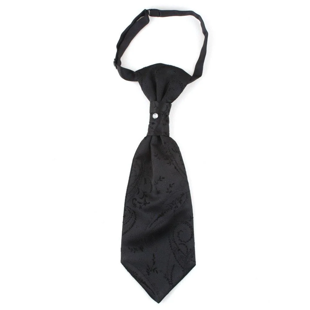 Relaxed Jacquard Wedding Ascot Tie Pre-Tied Recyclable