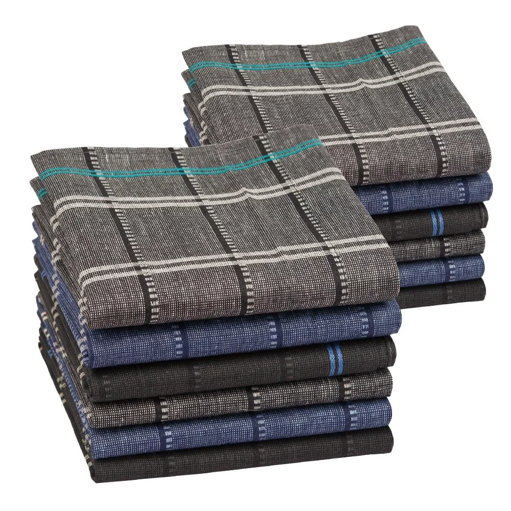 Soft 12 Pieces Cotton Handkerchief Set Trusted