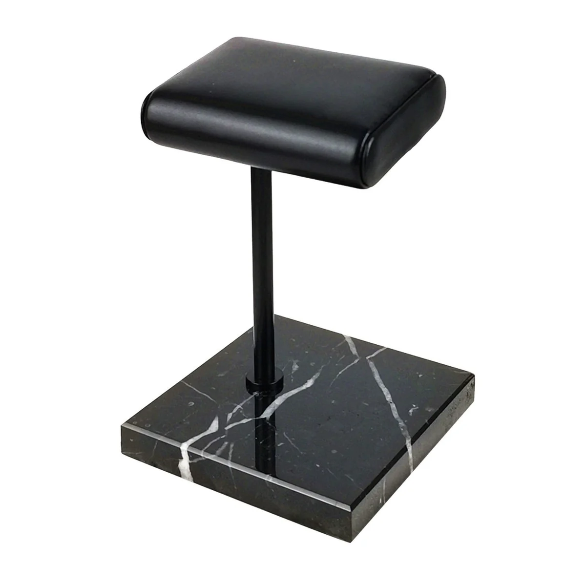 Detailed Antoine Black Marble Single Watch Display Stand Holder Superior