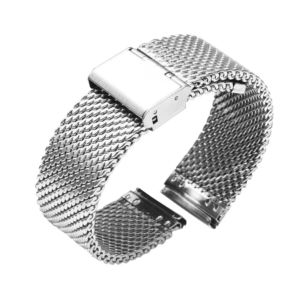 Traditional Claudio Stainless Steel Milanese Mesh Watch Strap Contemporary