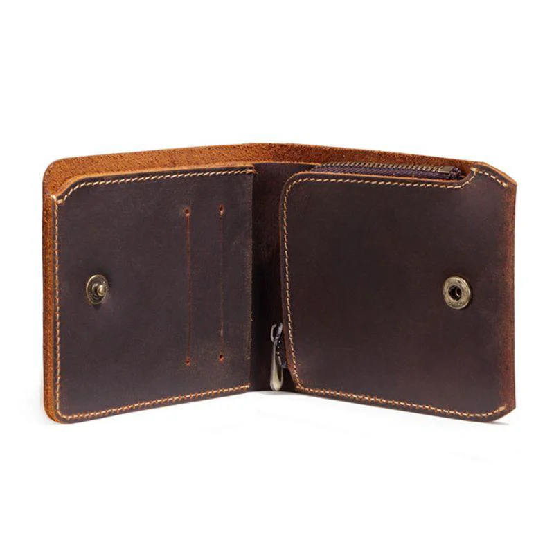 Exclusive Dominic Cow Leather Bifold Wallet Convenient