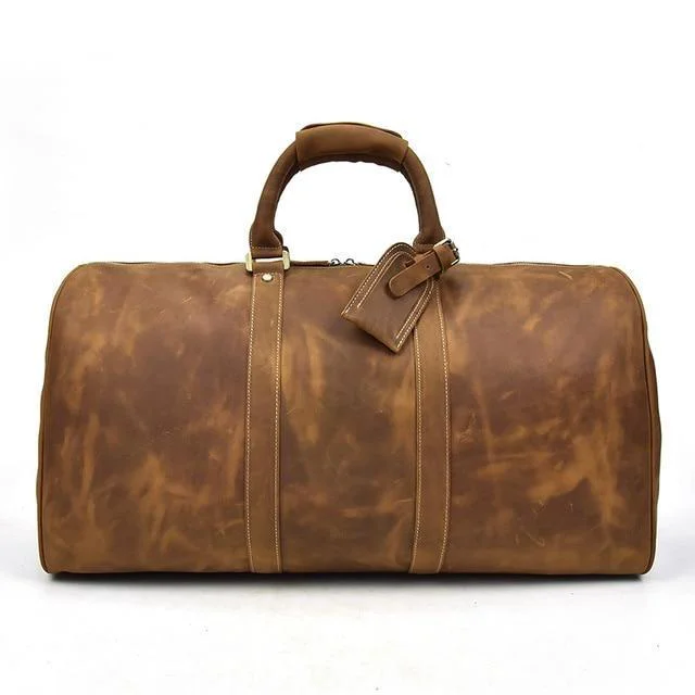Advanced Jonathan Large Cow Leather Duffel Bag User-Friendly