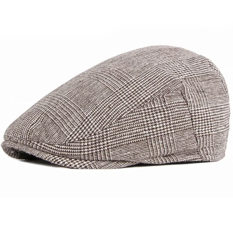 High-Quality Classic Tweed Flat Cap Professional