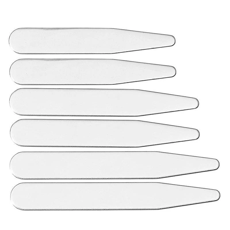Unique 6 Pcs Stainless Steel Collar Stays Breathable