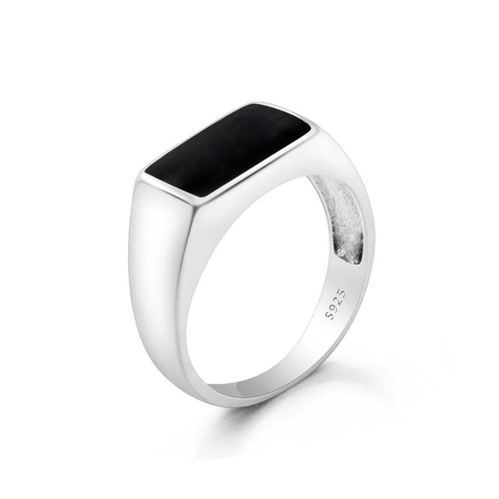 Artisan Elias 925 Sterling Silver Signet Ring Official