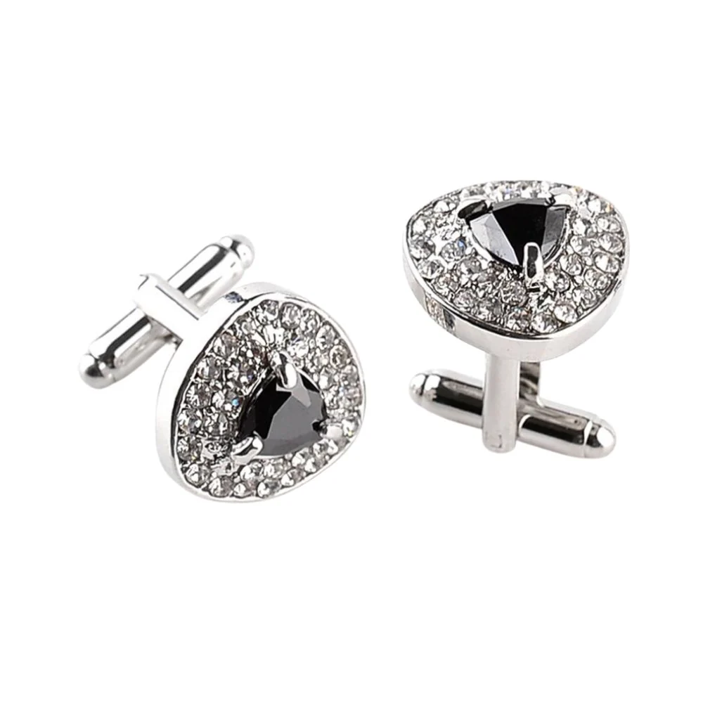 Soft Brushed Crystal Cufflinks Artisan