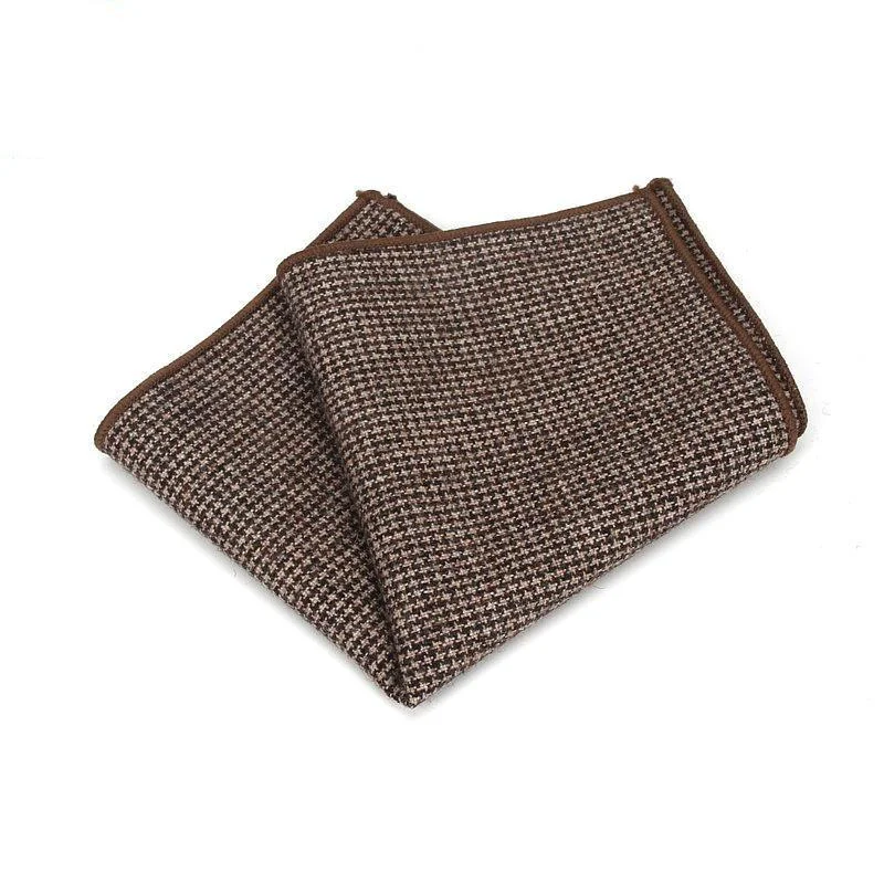 Casual Houndstooth Wool Pocket Square Exclusive