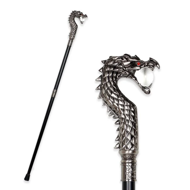 Professional Lucas Wooden Walking Stick With Dragon Handle Advanced