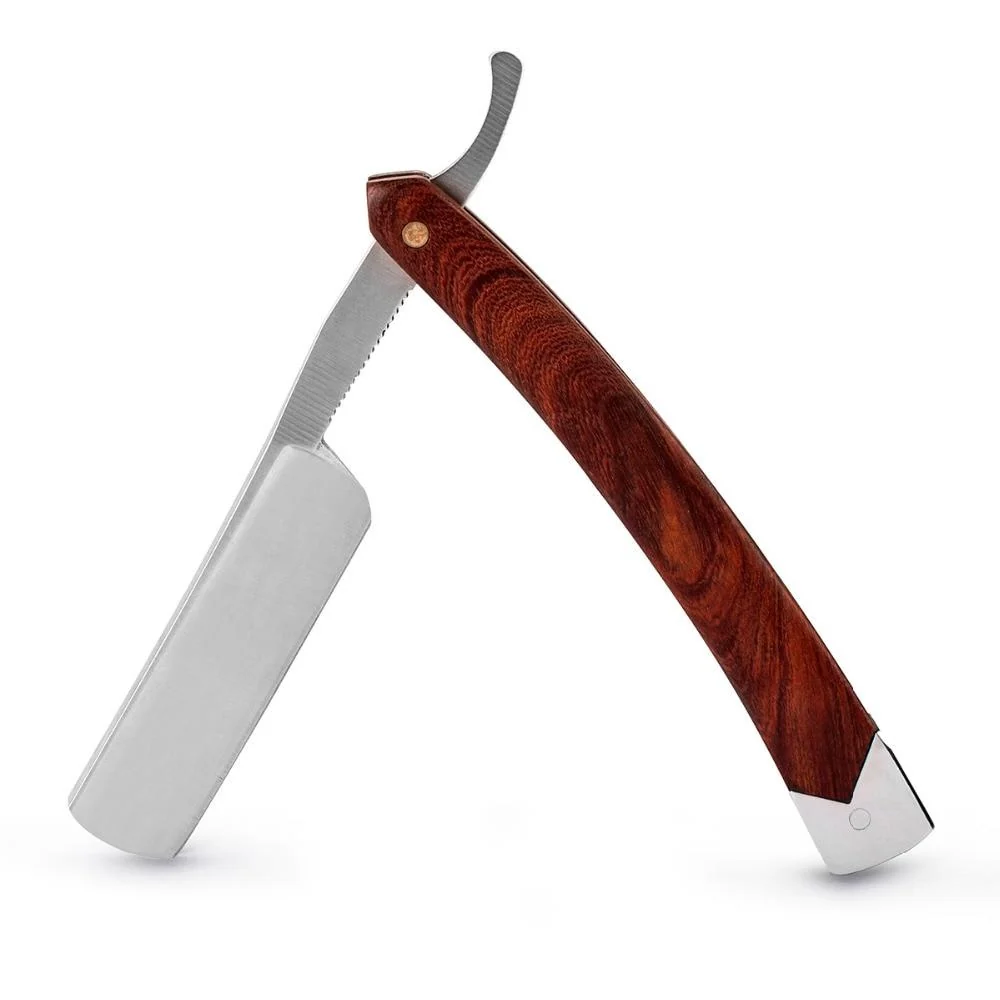 Fast Bernardo Straight Razor With Wooden Handle High-Quality