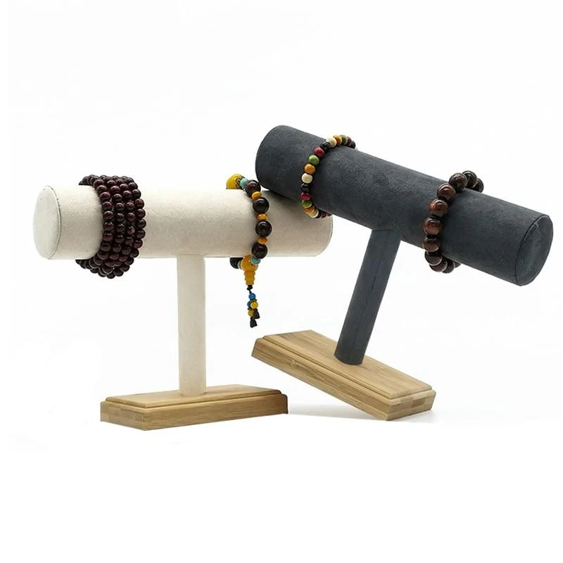Enhanced Bamboo Wood Bracelet Holder High-Quality