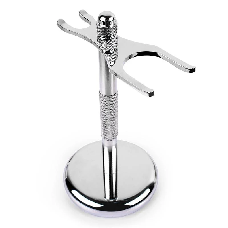 Comfortable Genova Stainless Steel Shaving Brush Safety Razor Stand Fine
