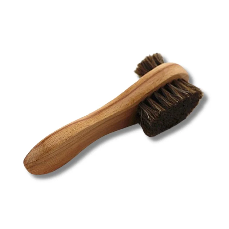 Fast Arturo Double-Sided Horse Hair Wooden Shoe Brush Reliable