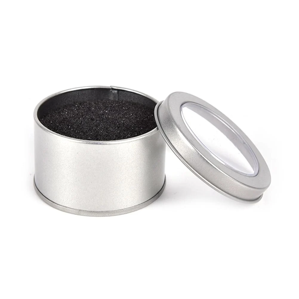 Environmentally Friendly Leonardo Round Metal Portable Watch Box Natural