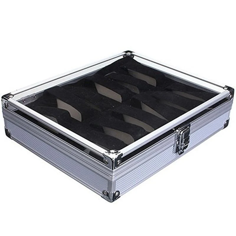 Original Gennaro Aluminium Watch Organizer Safety Box 6-12 Slots Minimalist