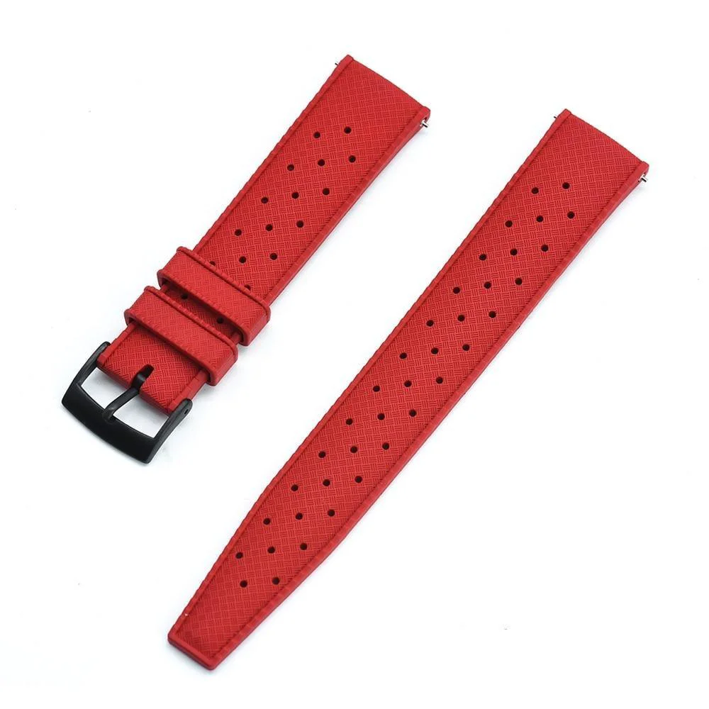 Selected Deep Water Tropic Rubber Watch Strap With Tang Buckle Trendy
