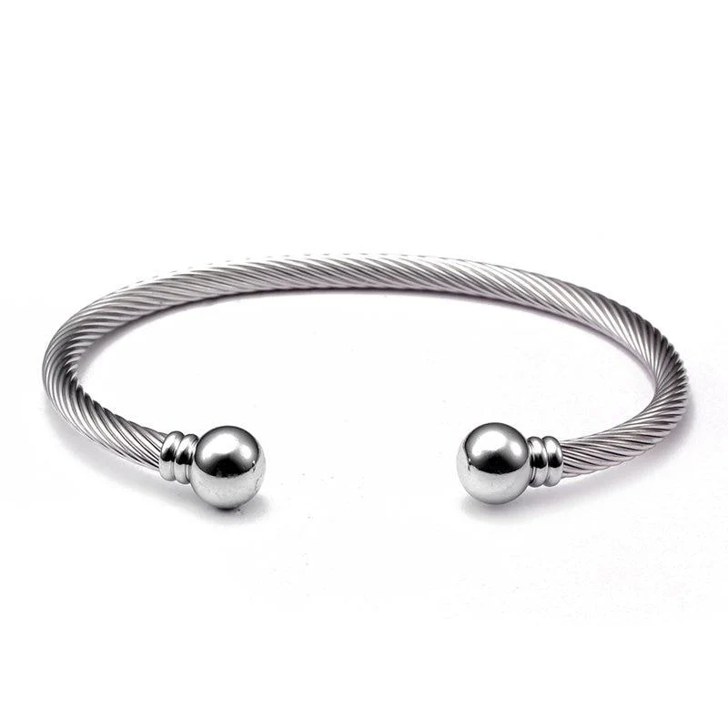 Advanced Mikael Stainless Steel Cuff Bracelet Modern
